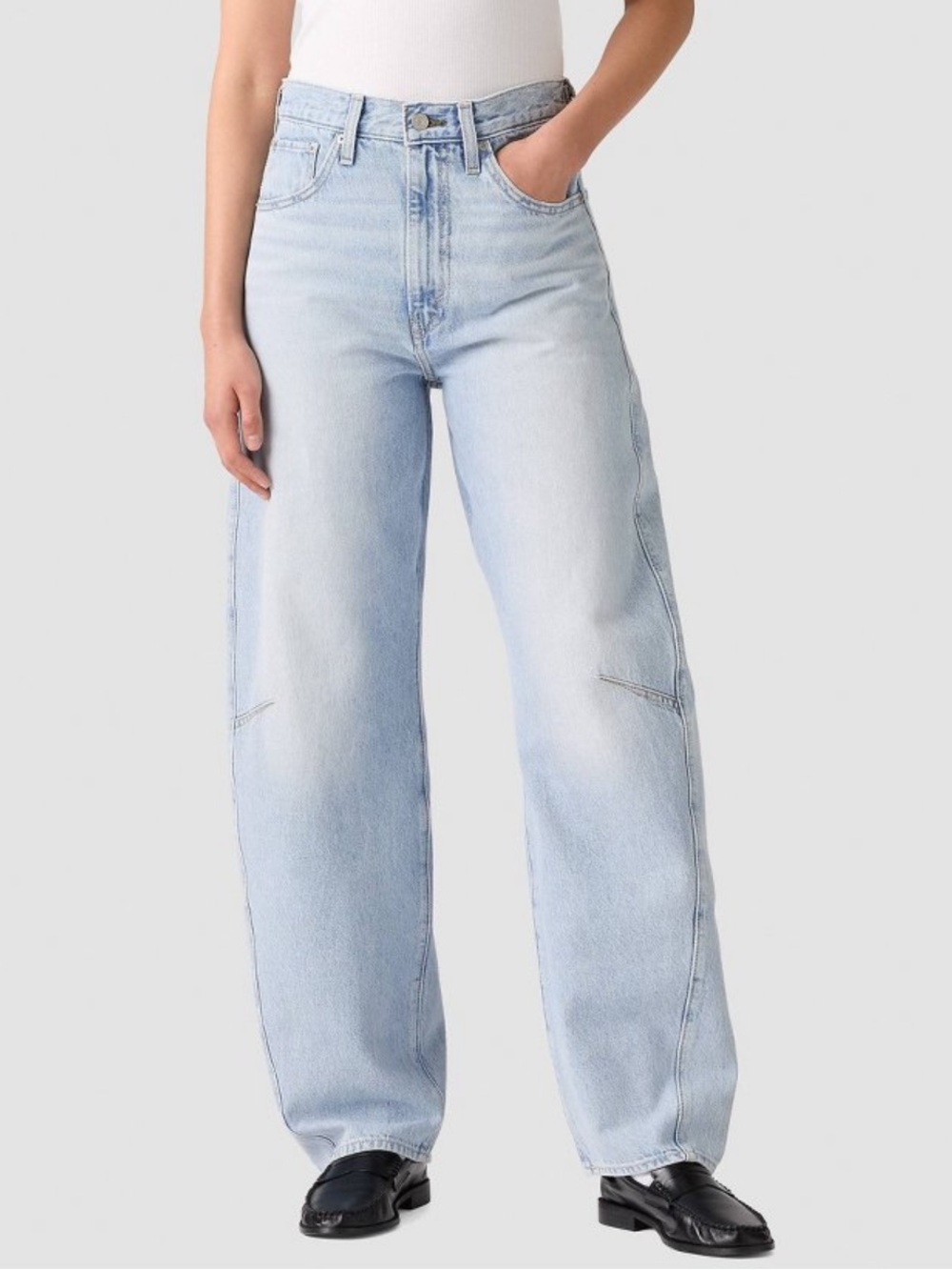 Levi's cinched barrel jeans abraided art NWT